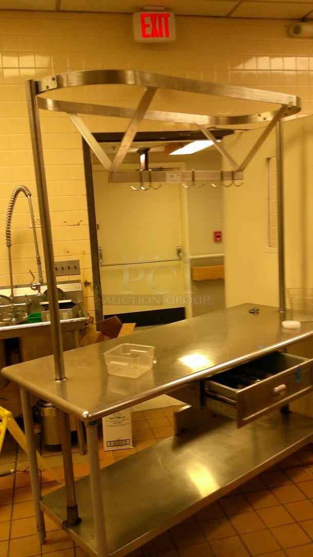 STAINLESS WORKSTATION WITH DRAWER AND ACCESSORIES - Image 2 of 4