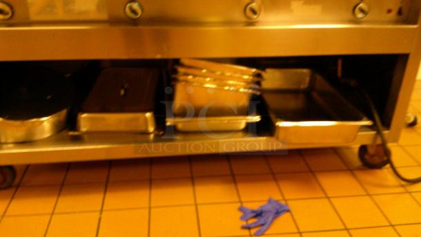 4 PAN STEAM TABLE WITH ACCESSORIES - Image 3 of 6