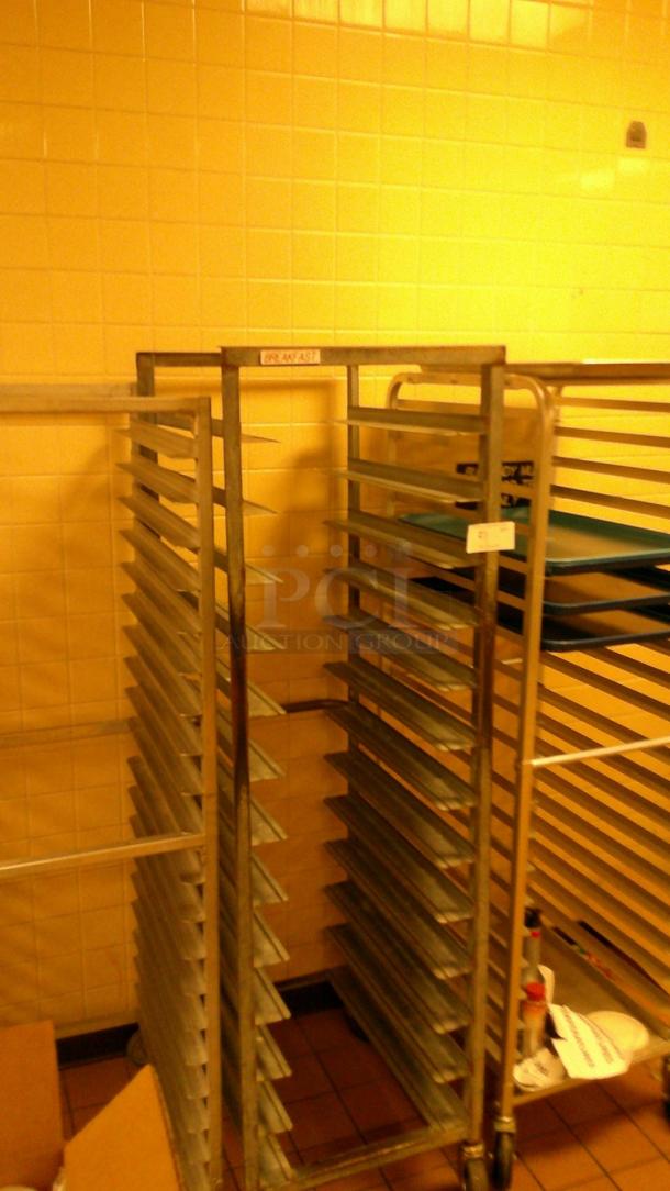 3 TRAY HOLDING ROLLING RACKS - Image 1 of 2