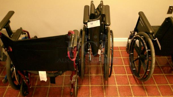 (5) FOLDING WHEELCHAIRS - Image 2 of 4