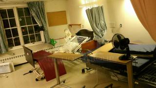 ENTIRE ROOM! (B11) IF YOU SEE IT, YOU CAN TAKE IT!   
 INCUDES BEDS, FURNITURE, DÉCOR, CURTAINS, AIR CONDITIONERS, PRIVACY CURTAIN TRACKS, BEDSIDE TABLES AND MORE!