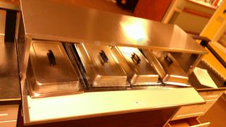 STAINLESS 4 PAN FOOD TROLLEY AND ISLAND!