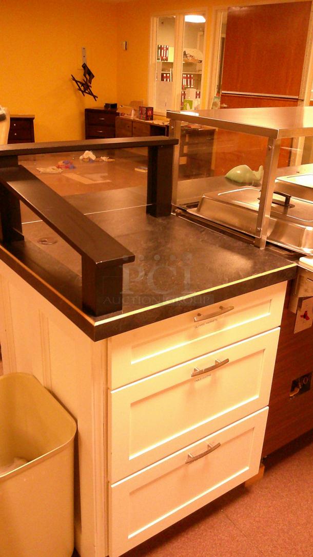 STAINLESS 4 PAN FOOD TROLLEY AND ISLAND! - Image 4 of 5