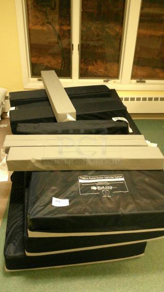 (3) ELECTRIC BED MATRESSES (7) LEG LIFTS
