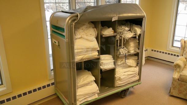 ALUMINUM LINEN CART! - Image 1 of 2