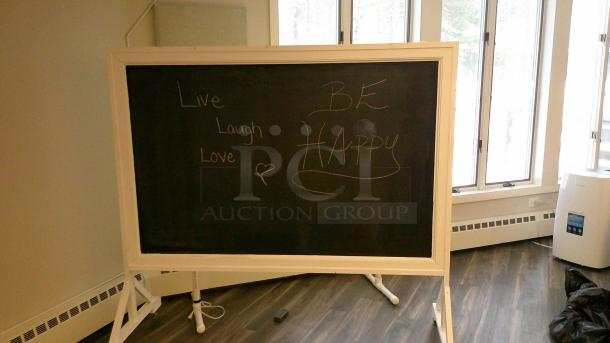 WHOLE MEETING ROOM W/ RETRACTABLE PROJECTOR SCREEN! ROLLING TABLES WITH CABINETS, 4 WALL MOUNTED CABINETS, 3 FOLDING TABLES, 2 STANDING AC's, 1 ONKYO STEREO, 1 CHAULKBOARD............
https://youtube.com/shorts/tpJsxyYJvck - Image 8 of 12