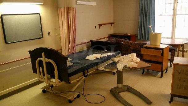 ENTIRE ROOM! (C18) IF YOU SEE IT, YOU CAN TAKE IT!   
 INCUDES BEDS, FURNITURE, DÉCOR, CURTAINS, AIR CONDITIONERS, PRIVACY CURTAIN TRACKS, BEDSIDE TABLES AND MORE! - Image 1 of 3