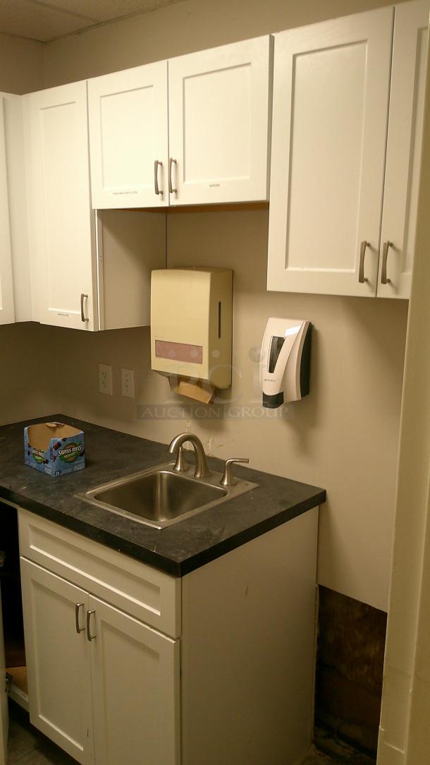 CABINETS W/MICROWAVE!
BUYER MUST REMOVE ON PICKUP DAY. - Image 2 of 3