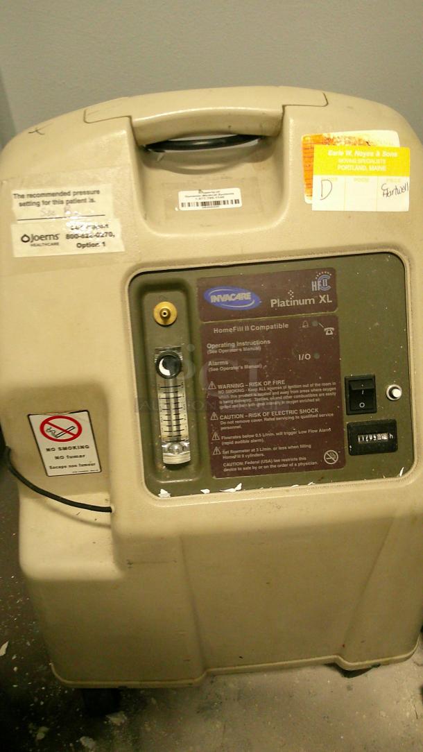 INVACARE PLATINUM OXYGEN CONCENTRATOR! - Image 2 of 4
