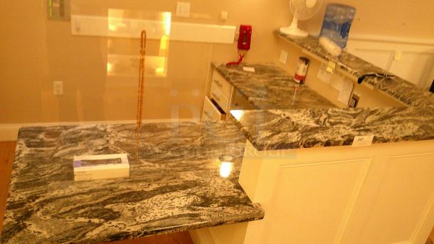 GRANITE TOP DESK!
BUYER MUST REMOVE ON PICKUP DAY - Image 3 of 3