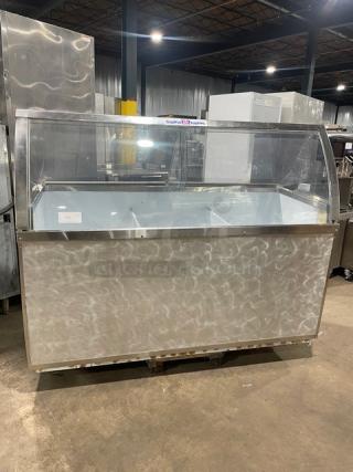 Kelvinator Commercial Baskin Robins Style Frozen Yogurt/Ice Cream Dipping Cabinet! With Serve-Over Sneeze Guard! With Double Lift-Up Style Rear Access!