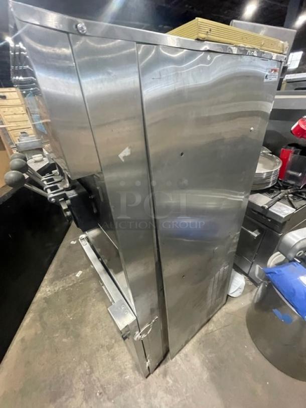 Electro-Freeze Freedom 360 Series Commercial Stainless Steel Air-Cooled Dual Flavor Twist Soft Serve Ice Cream/Frozen Yogurt Machine! With 2 Hoppers & 3 Dispensers! Model: 88TN-CMT-213 SN: A2F105! 230V 1 Phase! On Legs! - Image 2 of 9