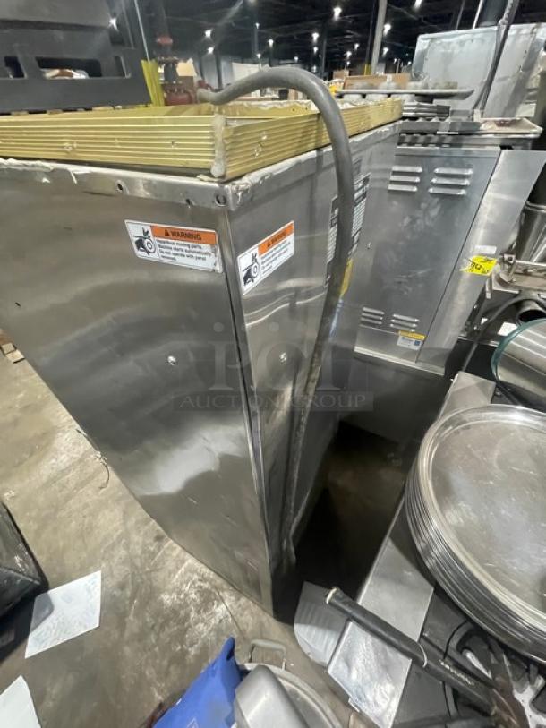 Electro-Freeze Freedom 360 Series Commercial Stainless Steel Air-Cooled Dual Flavor Twist Soft Serve Ice Cream/Frozen Yogurt Machine! With 2 Hoppers & 3 Dispensers! Model: 88TN-CMT-213 SN: A2F105! 230V 1 Phase! On Legs! - Image 4 of 9