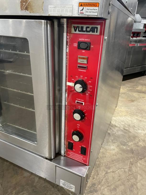 Vulcan Commercial Stainless Steel Natural Gas Powered Double Stacked Convection Oven! With Wire Oven Racks! Model: SG4D-1 SN: 48-1487331! On Legs! 2X Your Bid Makes One Unit! - Image 8 of 10