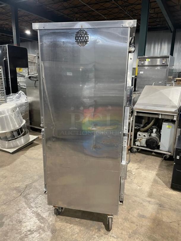Winston Industries Cvap 4000A-Series Commercial Stainless Steel Electric Powered Half Door Heated Holding Cabinet! With Pass-Through Doors! With Built In Pan Holding Racks! Model: HA4522GE SN: 20010919-011! 120V 1 Phase! On Casters! - Image 3 of 10
