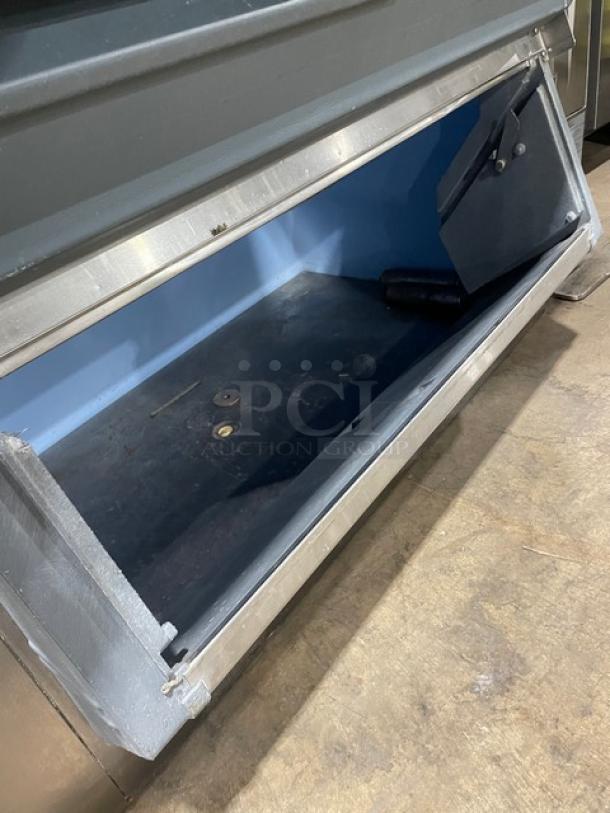 Hoshizaki Commercial Stainless Steel Double Flake-Style Ice Machine Heads! Model: F-1001MAJ/F-1001MWH SN: E00292F/C01284E! 115V/208-230V 1 Phase! On Follett Commercial Stainless Steel Full-Size Ice Bin! With Upper Sliding Doors & Heavy-Duty Power Hinge Lift-Up Style SmartGATE! - Image 7 of 10