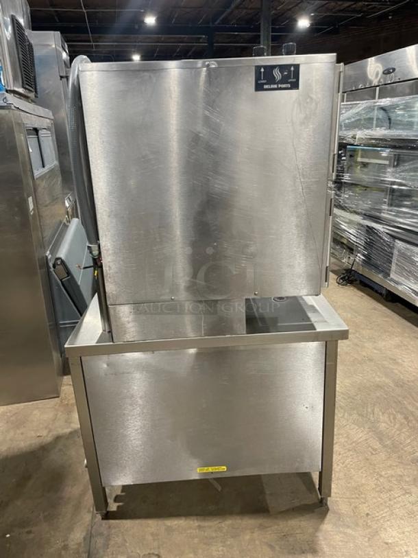 Groen HyPer Steam Series Commercial Stainless Steel Electric Powered Double Stack 6 Pan Convection Steamer! With Individual Compartment Controls! With Built-In Pan Holding Racks! With Lower & Upper Delime Ports! Model: HY-6E SN: J77943-1-1 M12! 208V! On Bullet Feet Legs! - Image 3 of 10