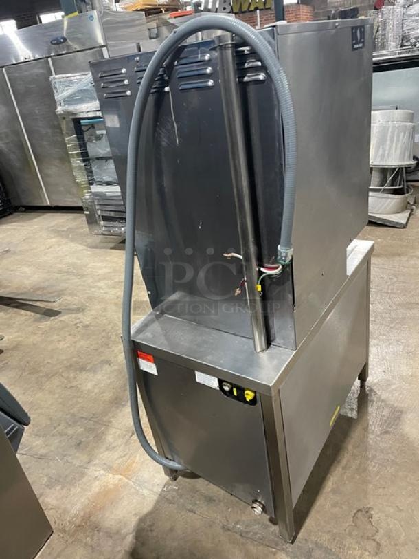 Groen HyPer Steam Series Commercial Stainless Steel Electric Powered Double Stack 6 Pan Convection Steamer! With Individual Compartment Controls! With Built-In Pan Holding Racks! With Lower & Upper Delime Ports! Model: HY-6E SN: J77943-1-1 M12! 208V! On Bullet Feet Legs! - Image 4 of 10