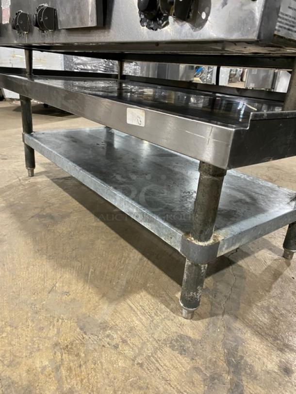 GREAT! Lang Commercial Stainless Steel Natural Gas Powered Countertop 48" Highly Polished Mirror Shine Flat Griddle! With Thermostatic Controls! Model: 148SC-NAT-SH SN: GT2481218A0011! 120V 1 Phase! On Single Shelf Equipment Stand! - Image 7 of 11