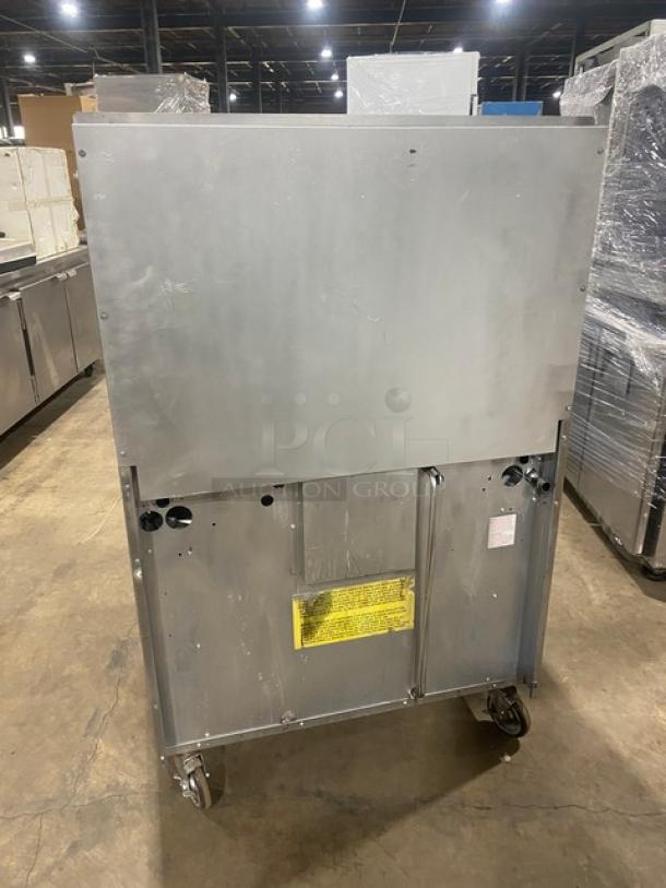 U.S. Range Commercial Stainless Steel Natural Gas Powered 6 Burner Range/Oven Combo! With Back Splash & Overhead Salamander Shelf! With Wire Oven Rack! On Casters! - Image 3 of 9