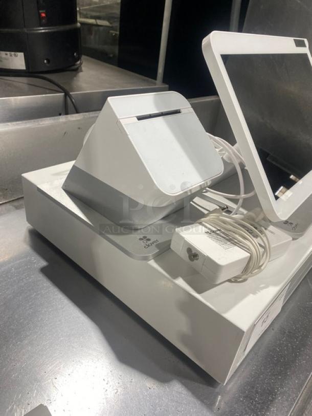 Clover Commercial White Countertop Touch Screen POS System! With Clover Receipt Printer & Cash Drawer! SN: C0S1UQ20360216! All One Money! - Image 2 of 10