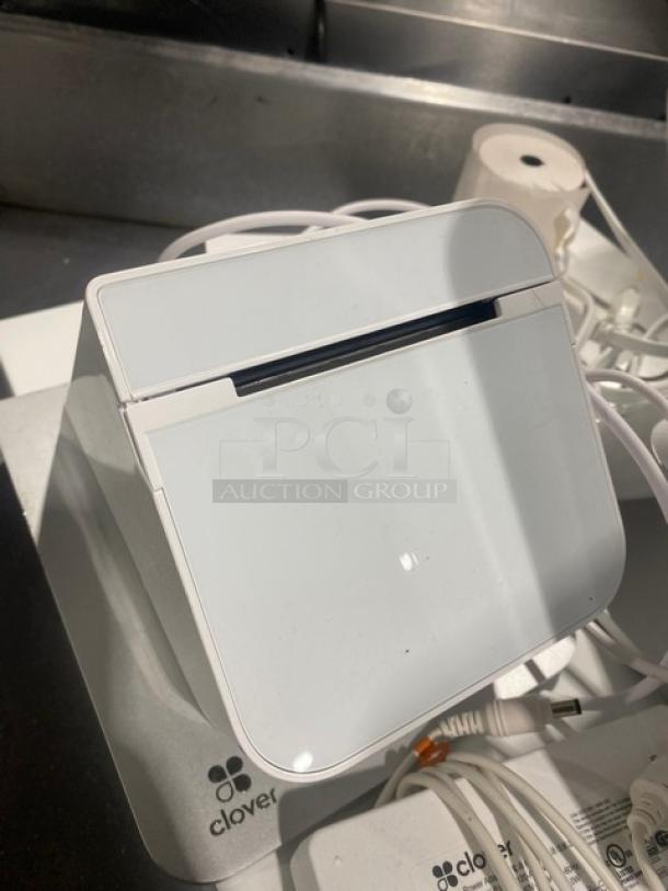 Clover Commercial White Countertop Touch Screen POS System! With Clover Receipt Printer & Cash Drawer! SN: C0S1UQ20360216! All One Money! - Image 5 of 10