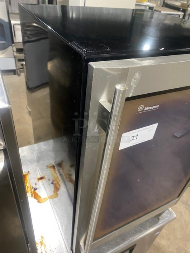 Monogram Commercial Single Door Refrigerated Countertop Beverage Center! Model: ZDBT240PABS SN: MT070441! 120V! - Image 4 of 8