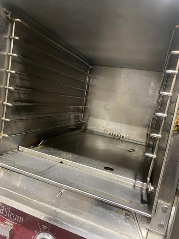 Southbend RapidSteam Series Commercial Stainless Steel Electric Powered Countertop Convection Steamer! With Built-In Pan Holding Rack! Model: R2 SN: 08G72562-2! 208V 1 Phase! On Legs! - Image 6 of 8