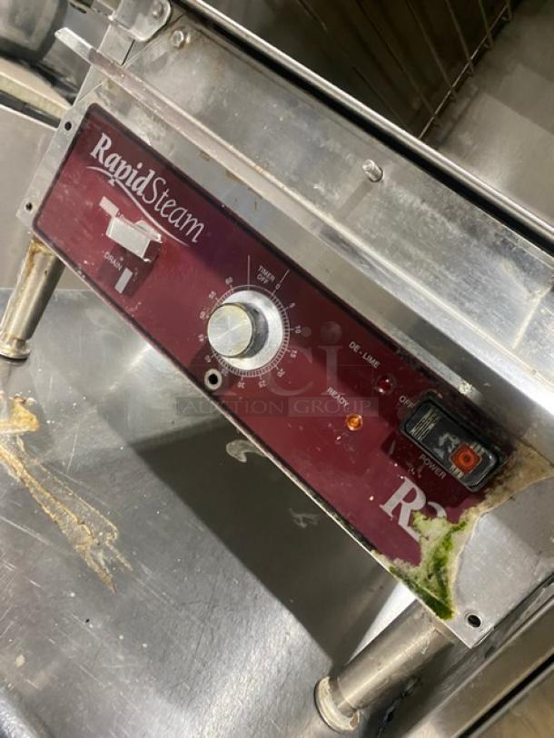 Southbend RapidSteam Series Commercial Stainless Steel Electric Powered Countertop Convection Steamer! With Built-In Pan Holding Rack! Model: R2 SN: 08G72562-2! 208V 1 Phase! On Legs! - Image 7 of 8