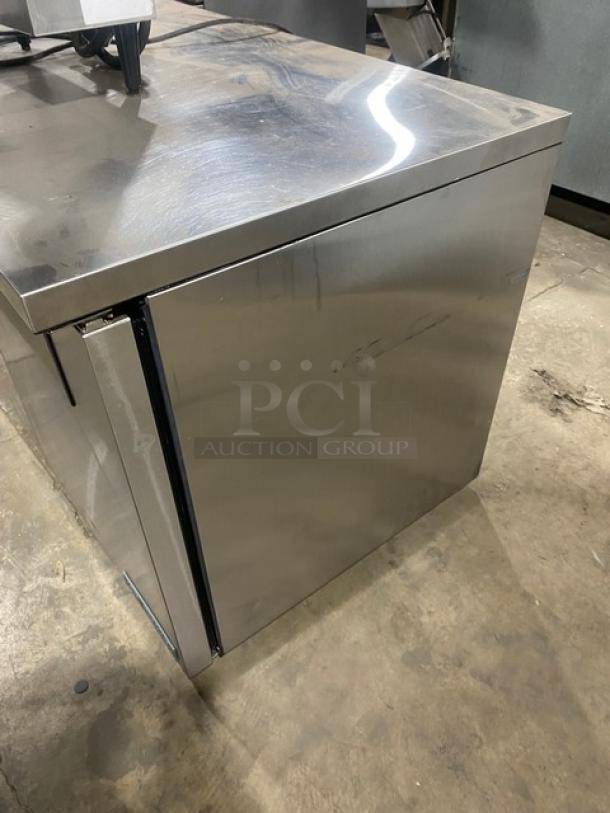True Commercial Stainless Steel 2 Door Undercounter Worktop Refrigerator! Energy Star Certified! With Poly Coated Wire Racks! Model: TUC-48-LP-HC SN: 9029640! 115V 1 Phase! On Casters! - Image 2 of 7