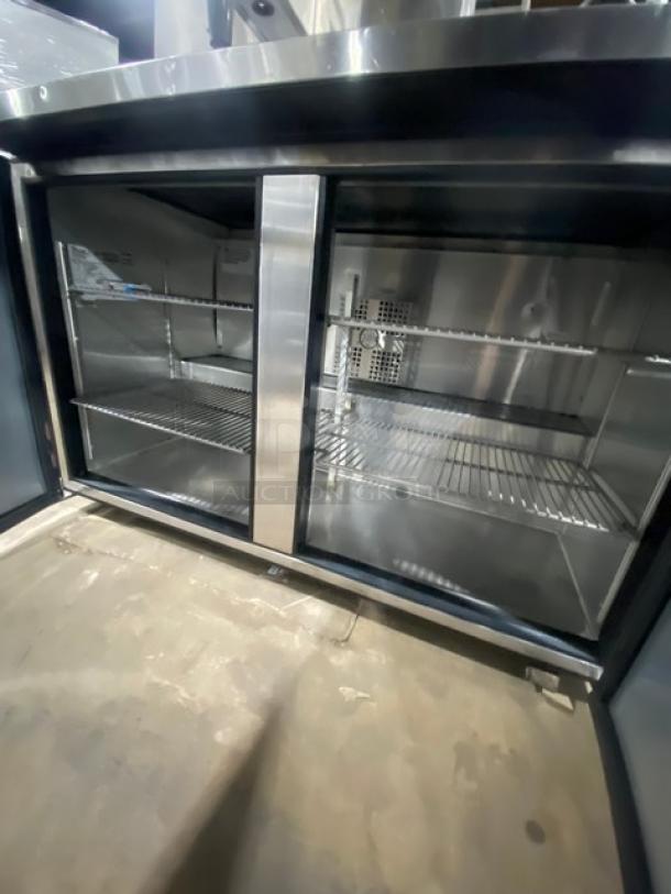 True Commercial Stainless Steel 2 Door Undercounter Worktop Refrigerator! Energy Star Certified! With Poly Coated Wire Racks! Model: TUC-48-LP-HC SN: 9029640! 115V 1 Phase! On Casters! - Image 5 of 7