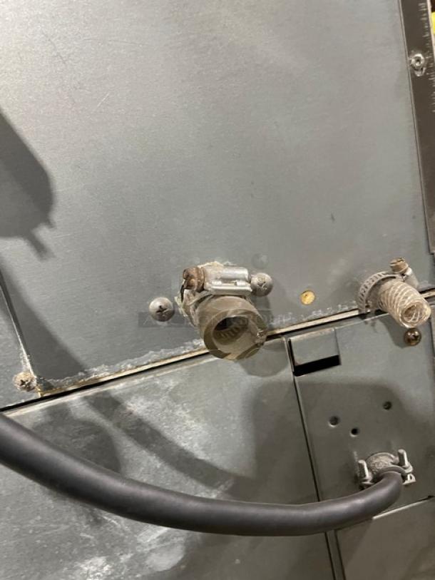 Hoshizaki Commercial Stainless Steel Modular Cresent Cuber Ice Machine Head! Model: KM-500MWH SN: Q03845E! 115-120V 1 Phase! With Hoshizaki Commercial Stainless Steel Ice Dispensing Bin Underneath! Model: DB-130H SN: Q52291G! 115V 1 Phase! On Legs! - Image 8 of 10