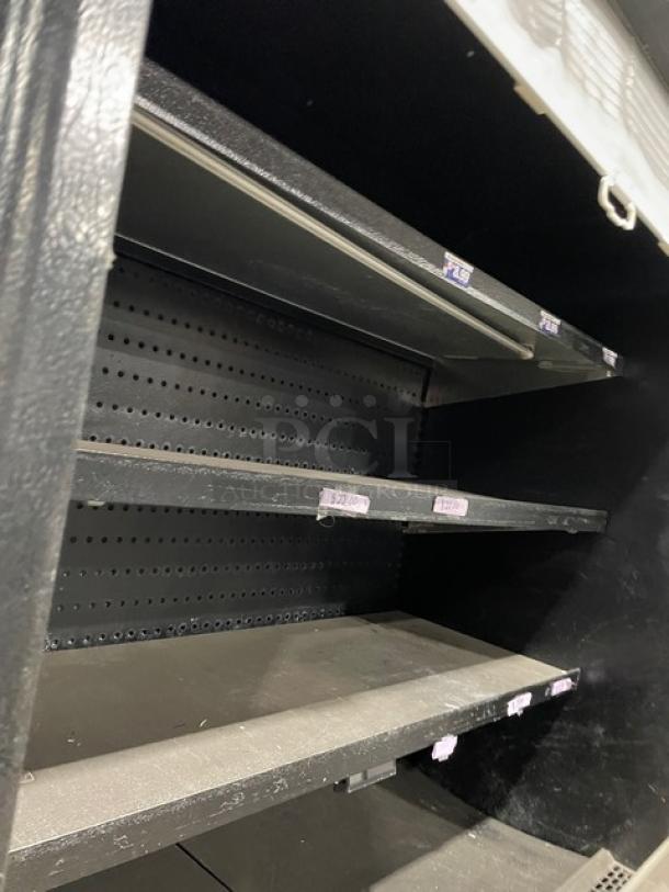 Master-Bilt Commercial Black 4-Tier Refrigerated Open Grab-N-Go Merchandiser Display Case! With Pull-Down Night Curtain! Model: BMOA-48 SN: 167086 OCC01! - Image 5 of 7