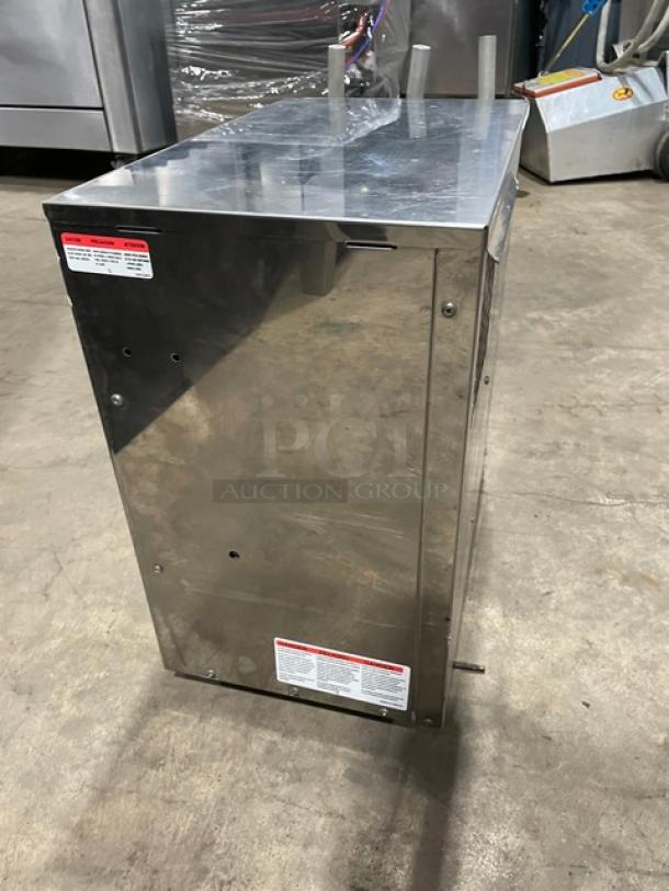 Natura Commercial Stainless Steel Electric Powered Countertop Refrigerated Water Dispenser! With 3 Tap Faucets! Model: NWSB3 REF SN: 1433001014! 115V! On Legs! - Image 3 of 7