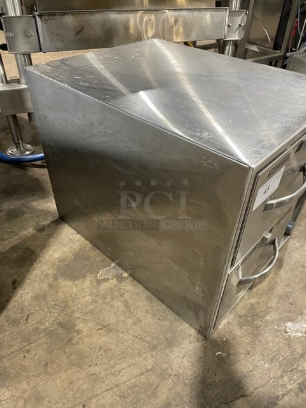 Wells Commercial Stainless Steel Electric Powered Narrow Countertop Double Warming Drawer! With Individual Controls! Model: RWN2 SN: OWN20222A0003! 120V! - Image 3 of 9