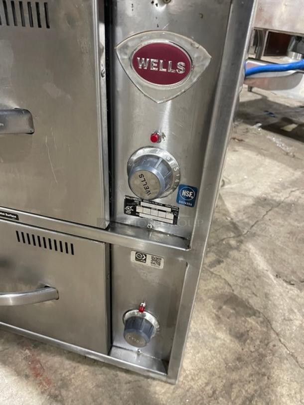 Wells Commercial Stainless Steel Electric Powered Narrow Countertop Double Warming Drawer! With Individual Controls! Model: RWN2 SN: OWN20222A0003! 120V! - Image 7 of 9