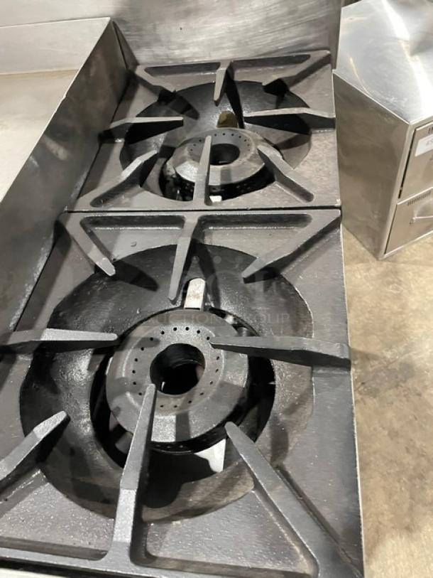 Therma-Tek Commercial Stainless Steel Natural Gas Powered Flat Griddle/2 Burner Split Top Range/Oven Combo! With Back Splash! Model: TMDS36-24G-2-1N SN: 11K02659C! On Legs! - Image 6 of 10