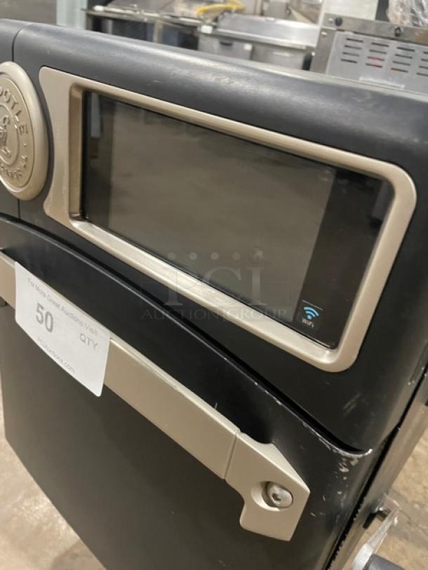WOW! Like New! TurboChef! 2021 Late Model! Chipotle Style Commercial Electric Powered Countertop Ventless Rapid Cook Turbo Oven! Cook Press Edition! With Crank Bar! Model: NGO SN: NGOTD43642! 208/240V 1 Phase! On Legs! - Image 7 of 9