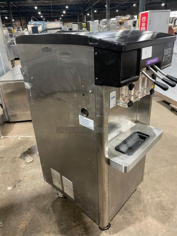 SWEET! Stoelting By Vollrath! Late Model! Commercial Stainless Steel Floor Style Dual Soft Serve Ice Cream/Frozen Yogurt Machine! With 2 Hoppers & 3 Flavor Dispensers! Model: F231-38I2-2XGC SN: 6220908N! 208-240V 1 Phase! On Casters! Working When Removed! - Image 4 of 10