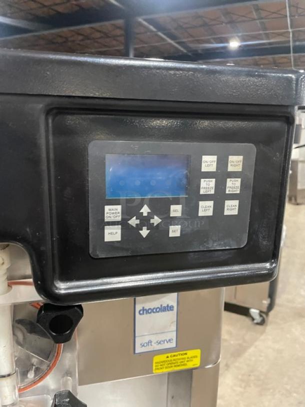 SWEET! Stoelting By Vollrath! Late Model! Commercial Stainless Steel Floor Style Dual Soft Serve Ice Cream/Frozen Yogurt Machine! With 2 Hoppers & 3 Flavor Dispensers! Model: F231-38I2-2XGC SN: 6220908N! 208-240V 1 Phase! On Casters! Working When Removed! - Image 6 of 10