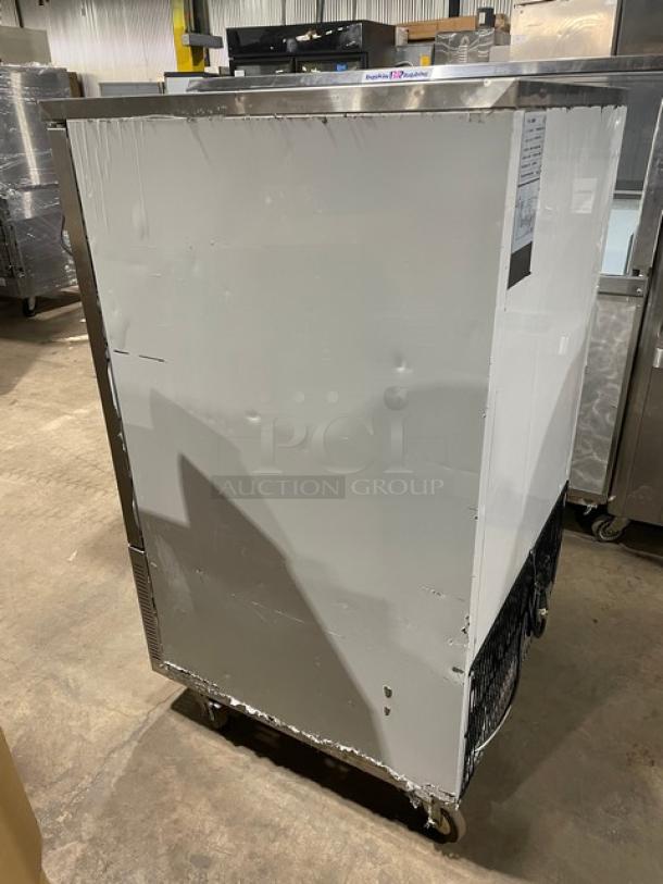 Evco Commercial Stainless Steel Solid Single Door Reach In Blast Chiller/Shock Freezer! With Built In Pan Holding Rack! Model: GN600BT! 110V! On Casters! - Image 3 of 10