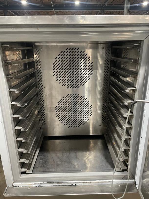 Evco Commercial Stainless Steel Solid Single Door Reach In Blast Chiller/Shock Freezer! With Built In Pan Holding Rack! Model: GN600BT! 110V! On Casters! - Image 6 of 10