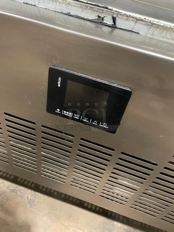 Evco Commercial Stainless Steel Solid Single Door Reach In Blast Chiller/Shock Freezer! With Built In Pan Holding Rack! Model: GN600BT! 110V! On Casters! - Image 8 of 10