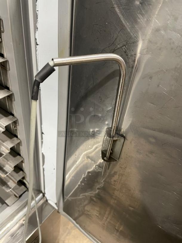 Evco Commercial Stainless Steel Solid Single Door Reach In Blast Chiller/Shock Freezer! With Built In Pan Holding Rack! Model: GN600BT! 110V! On Casters! - Image 9 of 10
