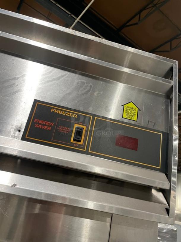 Victory Commercial Stainless Steel Solid Single Door Reach In Freezer! With Poly Coated Wire Racks! On Legs! - Image 8 of 9