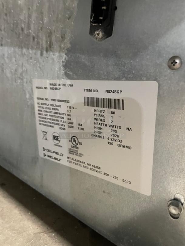Delfield Commercial Stainless Steel Electric Powered Drop-In Granite Cold Slab/Frost Top! Model: N8245GP SN: 1905150000933! 115V 1 Phase! - Image 7 of 10