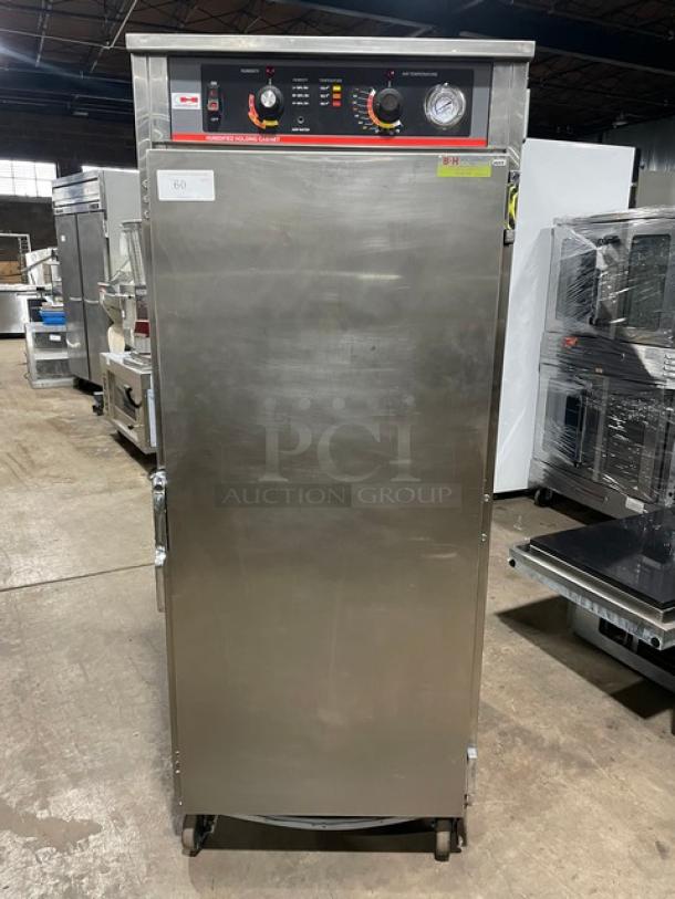 Carter-Hoffmann Commercial Stainless Steel Electric Powered Full Height Insulated Humidified Holding/Food Warming Cabinet! With Built-In Pan Holding Racks! Model: HWU14 SN: 385690-122004! 120V 1 Phase! On Casters! - Image 1 of 8