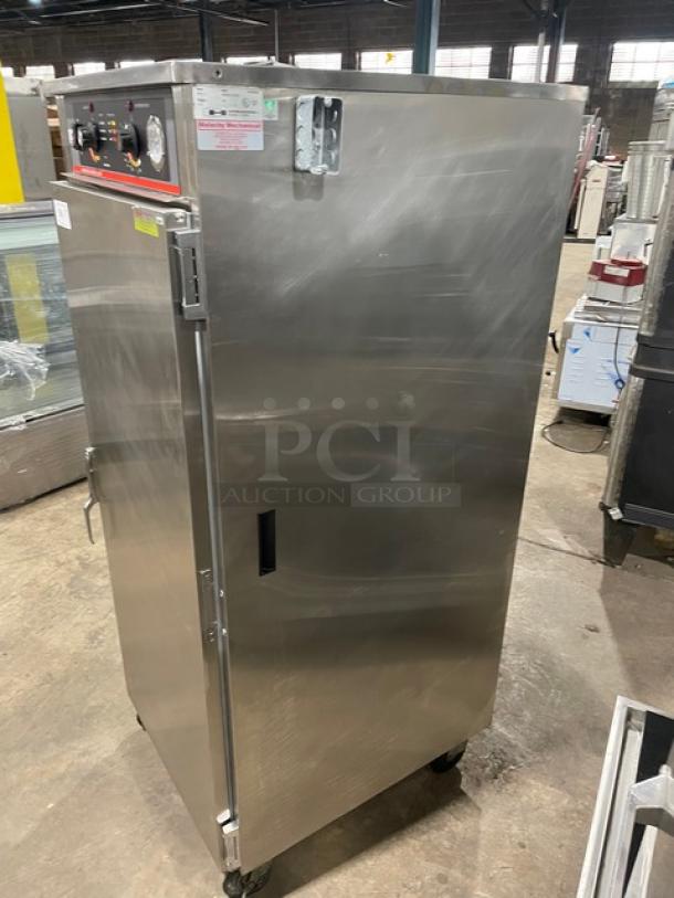 Carter-Hoffmann Commercial Stainless Steel Electric Powered Full Height Insulated Humidified Holding/Food Warming Cabinet! With Built-In Pan Holding Racks! Model: HWU14 SN: 385690-122004! 120V 1 Phase! On Casters! - Image 2 of 8