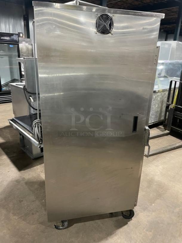 Carter-Hoffmann Commercial Stainless Steel Electric Powered Full Height Insulated Humidified Holding/Food Warming Cabinet! With Built-In Pan Holding Racks! Model: HWU14 SN: 385690-122004! 120V 1 Phase! On Casters! - Image 3 of 8