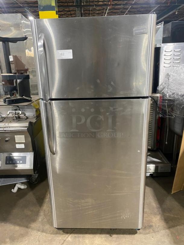 Frigidaire By Electrolux Commercial Stainless Steel Dual Section Reach In Refrigerator/Freezer Combo! With Clear Drawers & Adjustable Shelves! With Poly Coated Wire Rack! Model: FFTR1821QS3! 115V 1 Phase! - Image 1 of 7